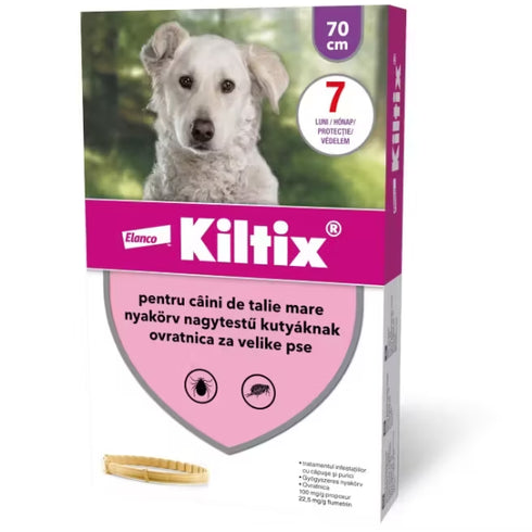 Zgarda antiparazitara pentru caini Kiltix L 70/65